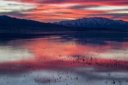 "Sunset at Utah Lake" (2017) by K. Bradley Washburn